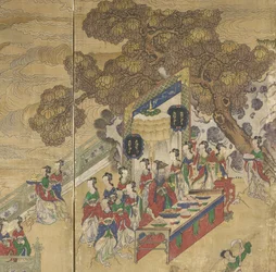 Dongwanggong, detail from The Banquet of Seowangmo, c.1800